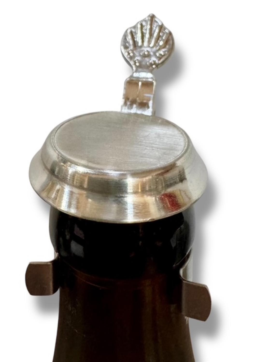 Bierflaschenverschluß flach - Zinndeckel - Gravurfähig