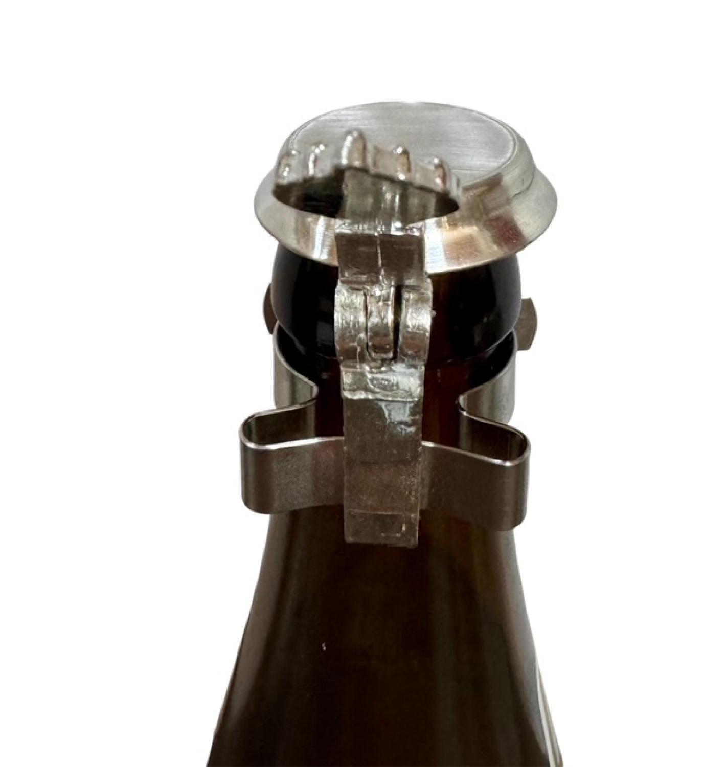 Bierflaschenverschluß flach - Zinndeckel - Gravurfähig