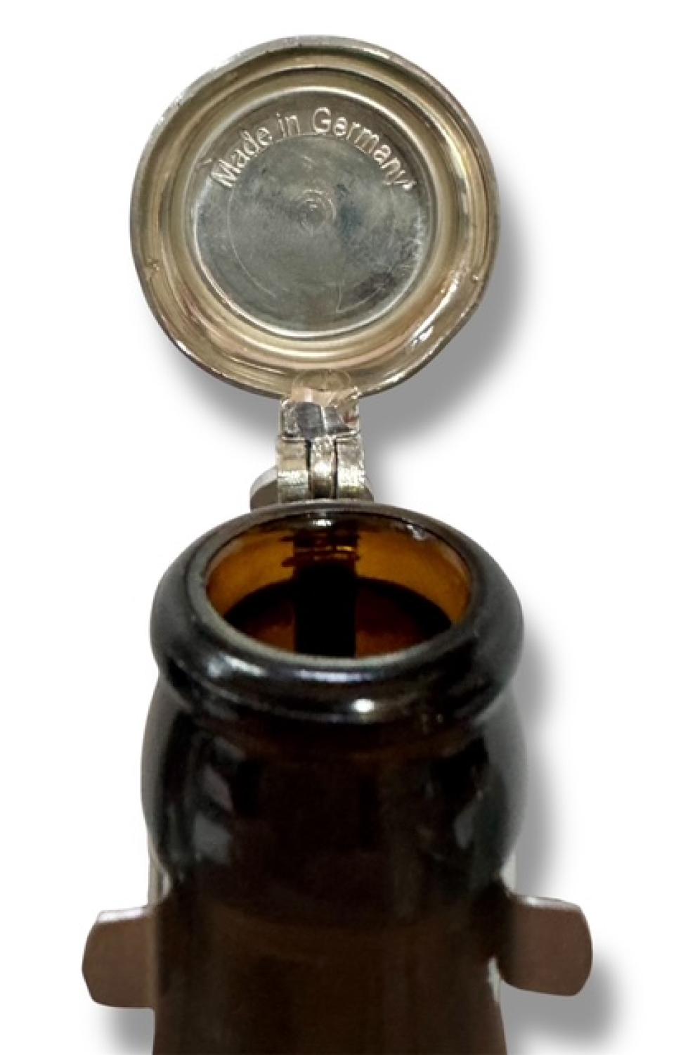 Bierflaschenverschluß flach - Zinndeckel - Gravurfähig