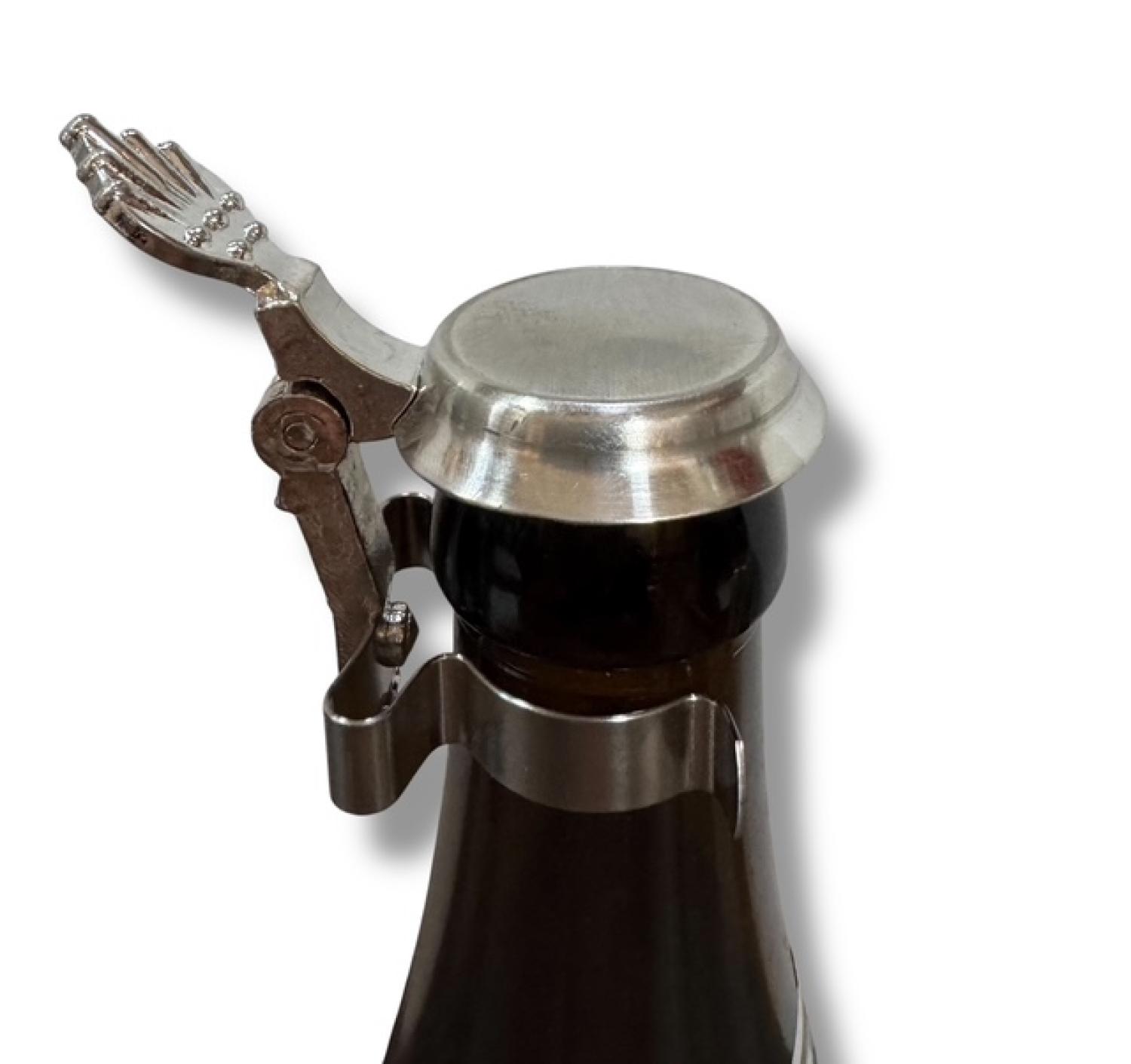 Bierflaschenverschluß flach - Zinndeckel - Gravurfähig