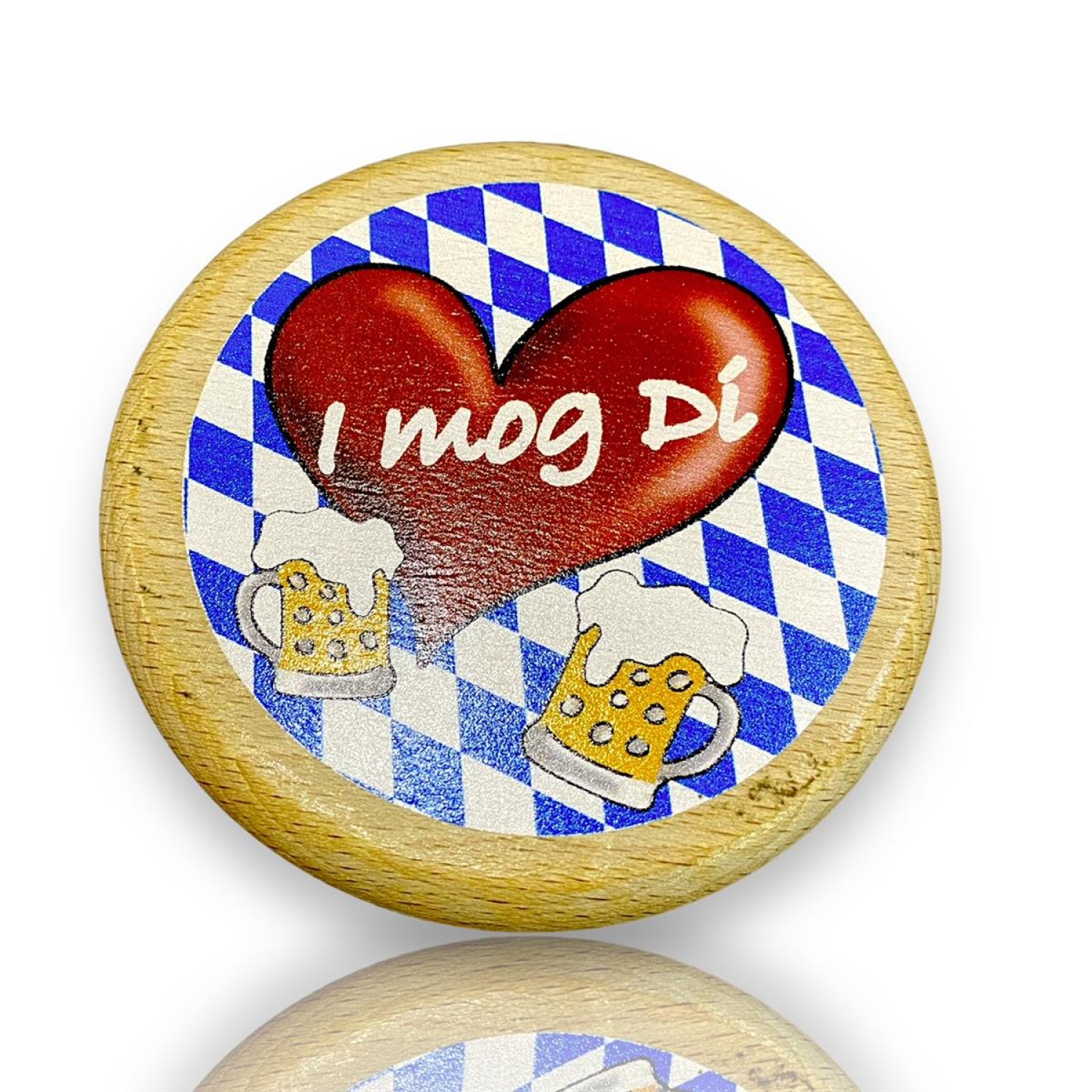 Bierglasdeckel aus Holz - Biergartendeckel I mog Di