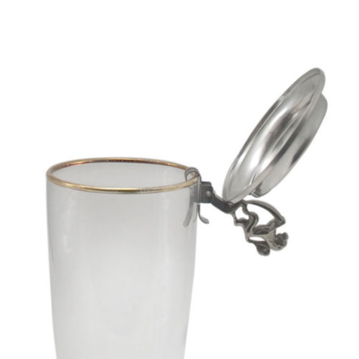 Biergartendeckel, Zinndeckel für Ihr Weißbierglas - Neutral - Gravurfähig