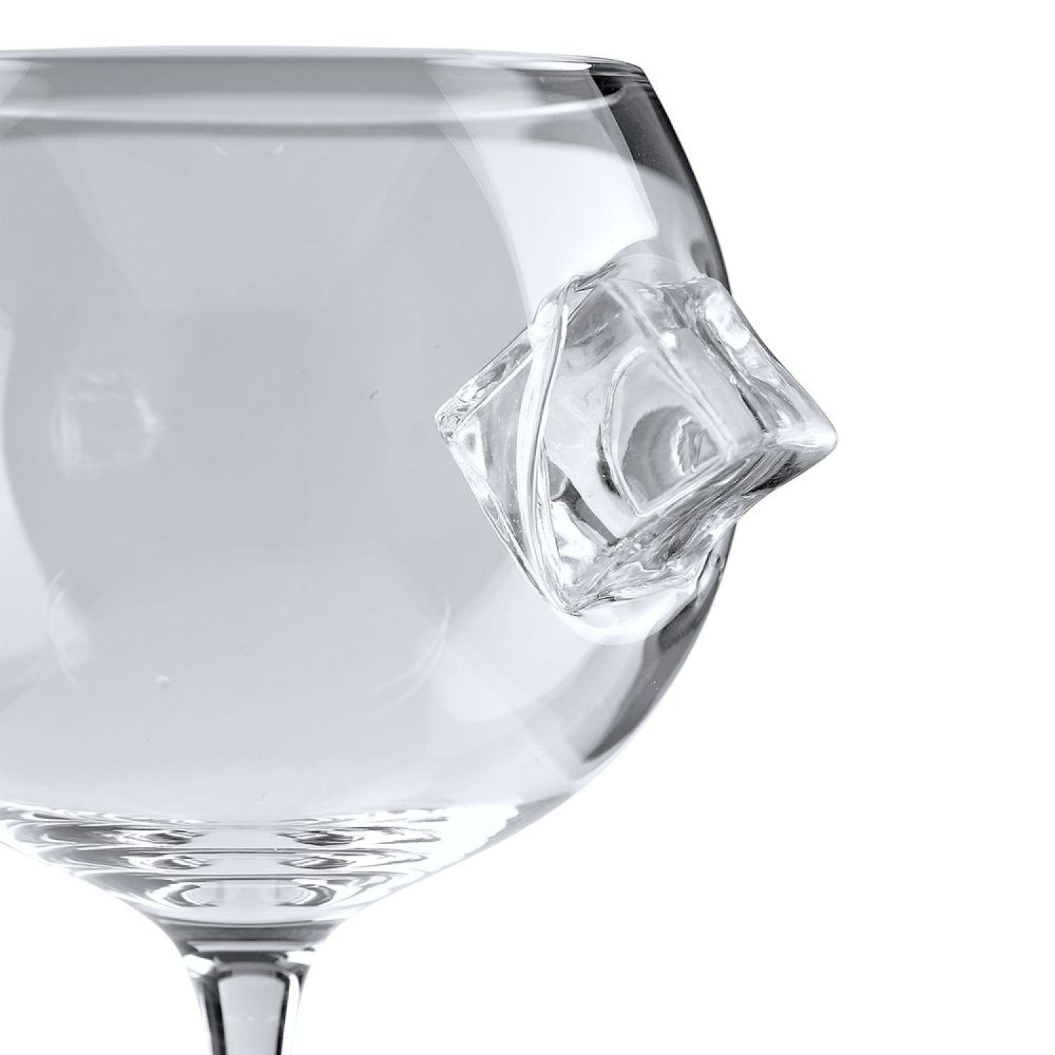Weinglas Ice & Slice Eiswürfel - Partyglas für Gin-Wodka-Cocktail