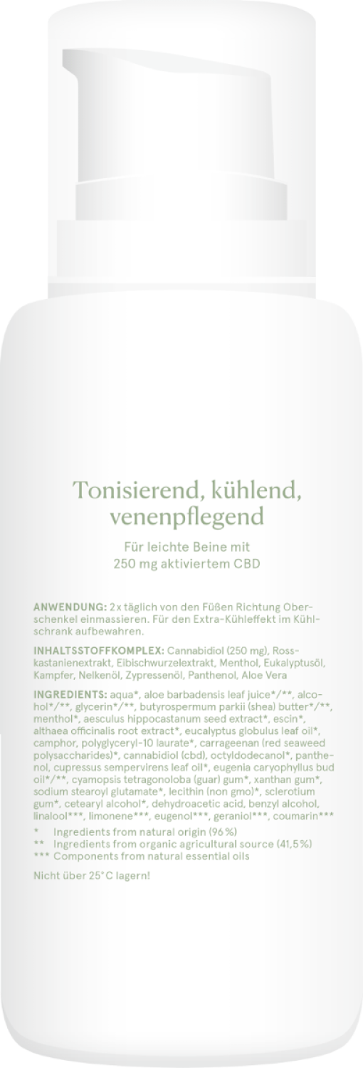 CBD Venengel Forte, Tonisierend, Kühlend, Vitalisierend 100 ml