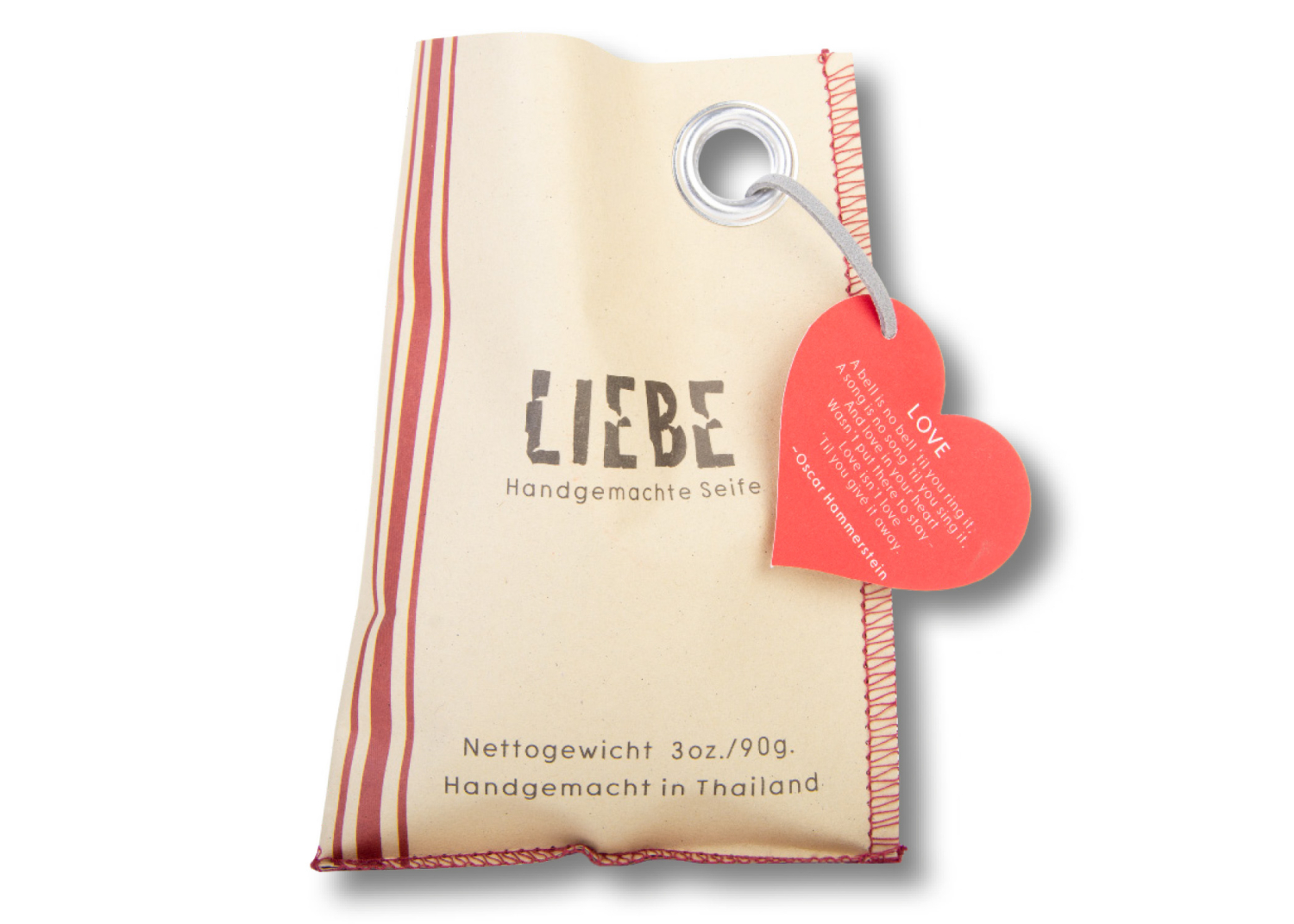 Duftseife in Herzform-Handgemachte Seife mit rotem Jasmin