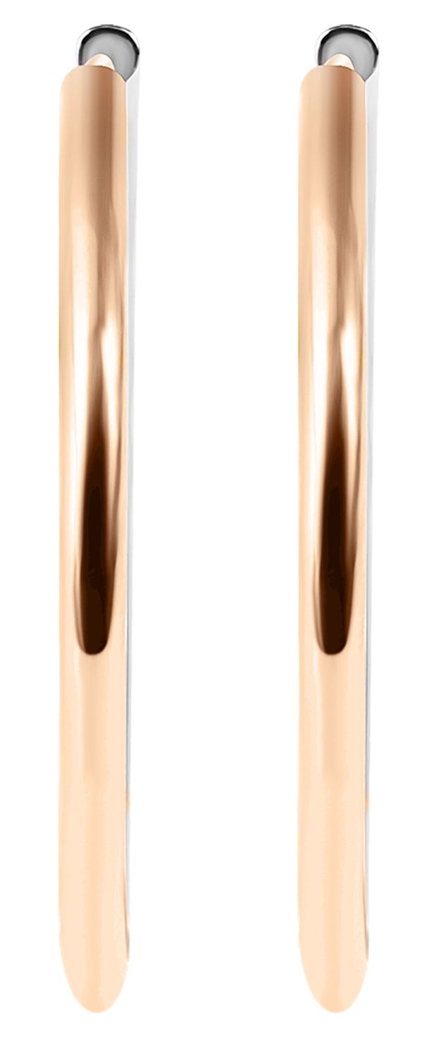 Edelstahl Creolen Bicolor Ø 25 mm