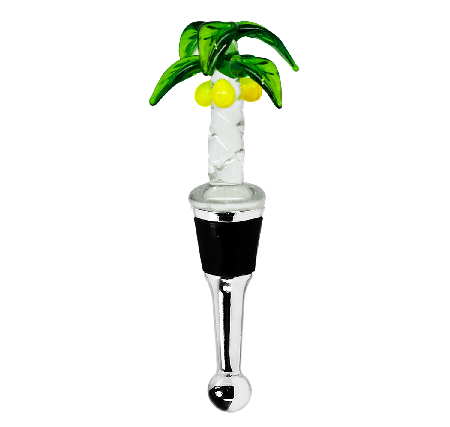 Flaschenverschluss Palme Muranoglas - Art, Handarbeit