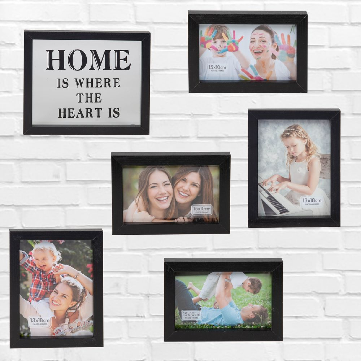 Die geniale Wand Collage "Home" für 6  Fotos!