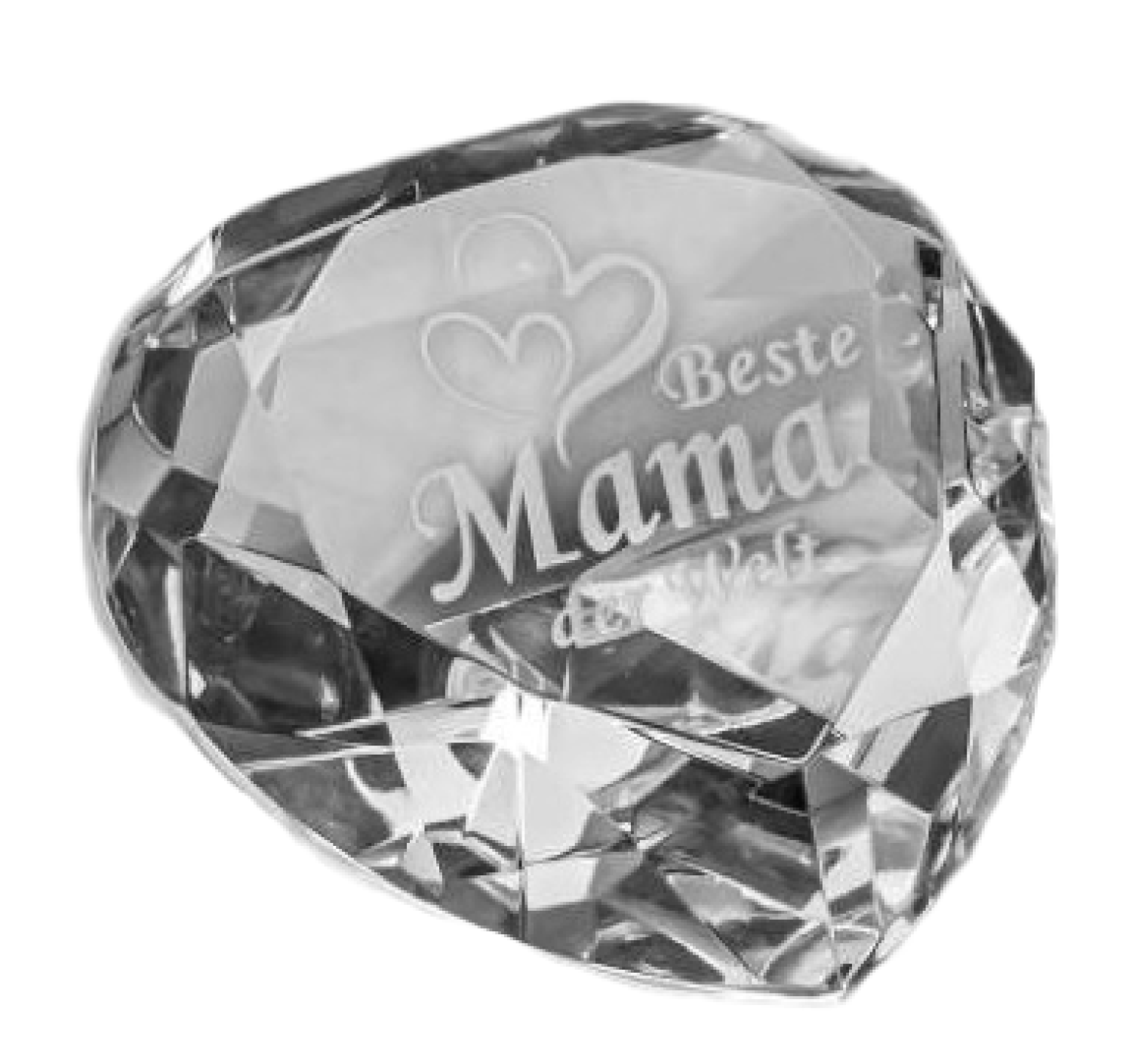 Kristall Herz für die beste Mama in schöner Geschenkbox