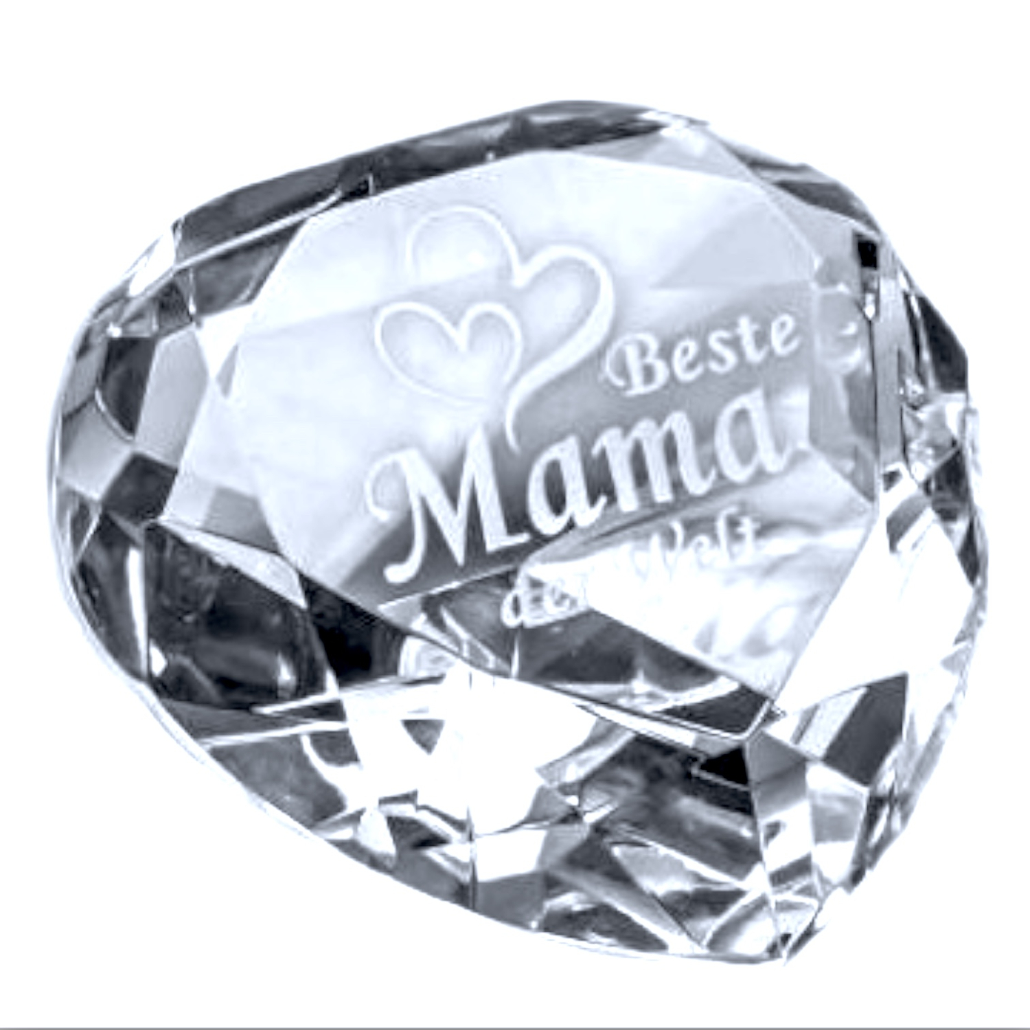 Kristall Herz für die beste Mama in schöner Geschenkbox