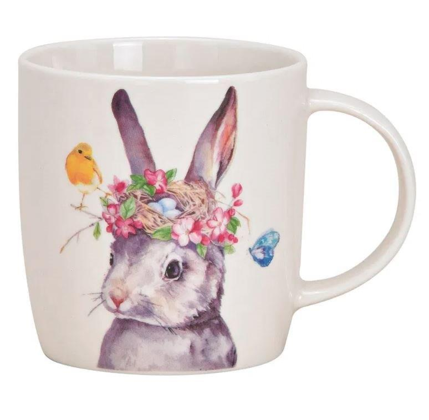 Porzellan Kaffeebecher mit Hasenmotiv-Ostertasse