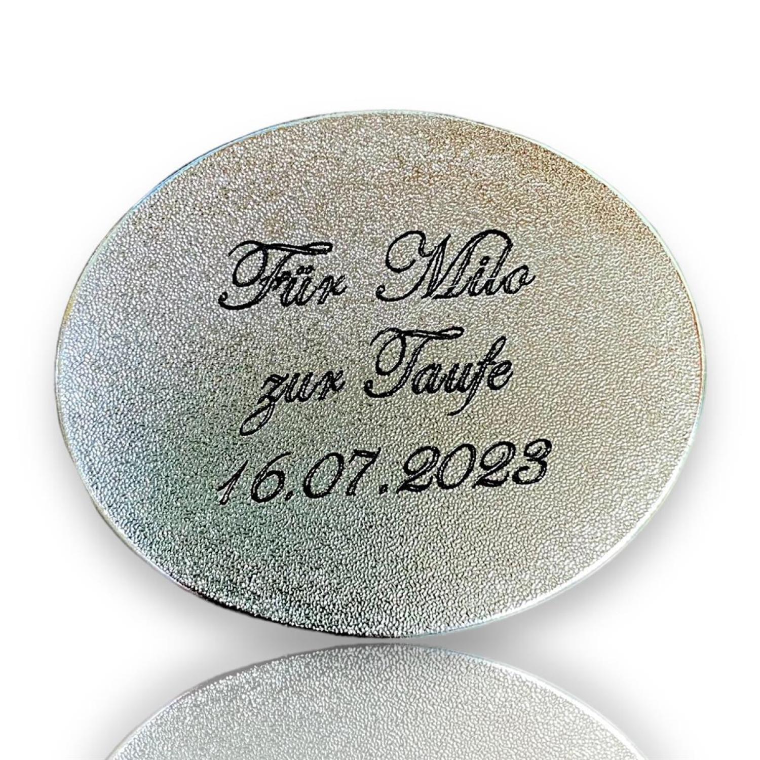 Die silberne Dose für die erste Locke - Lockendose Twinkle Versilbert!