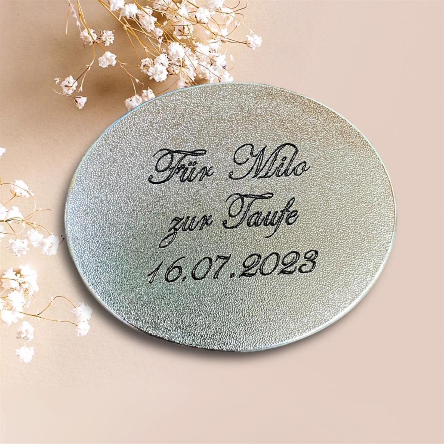Geschenkset Lockendose und Zahndose Bärchen - Twinkle Set + Geschenkkarte, Gravurfähig