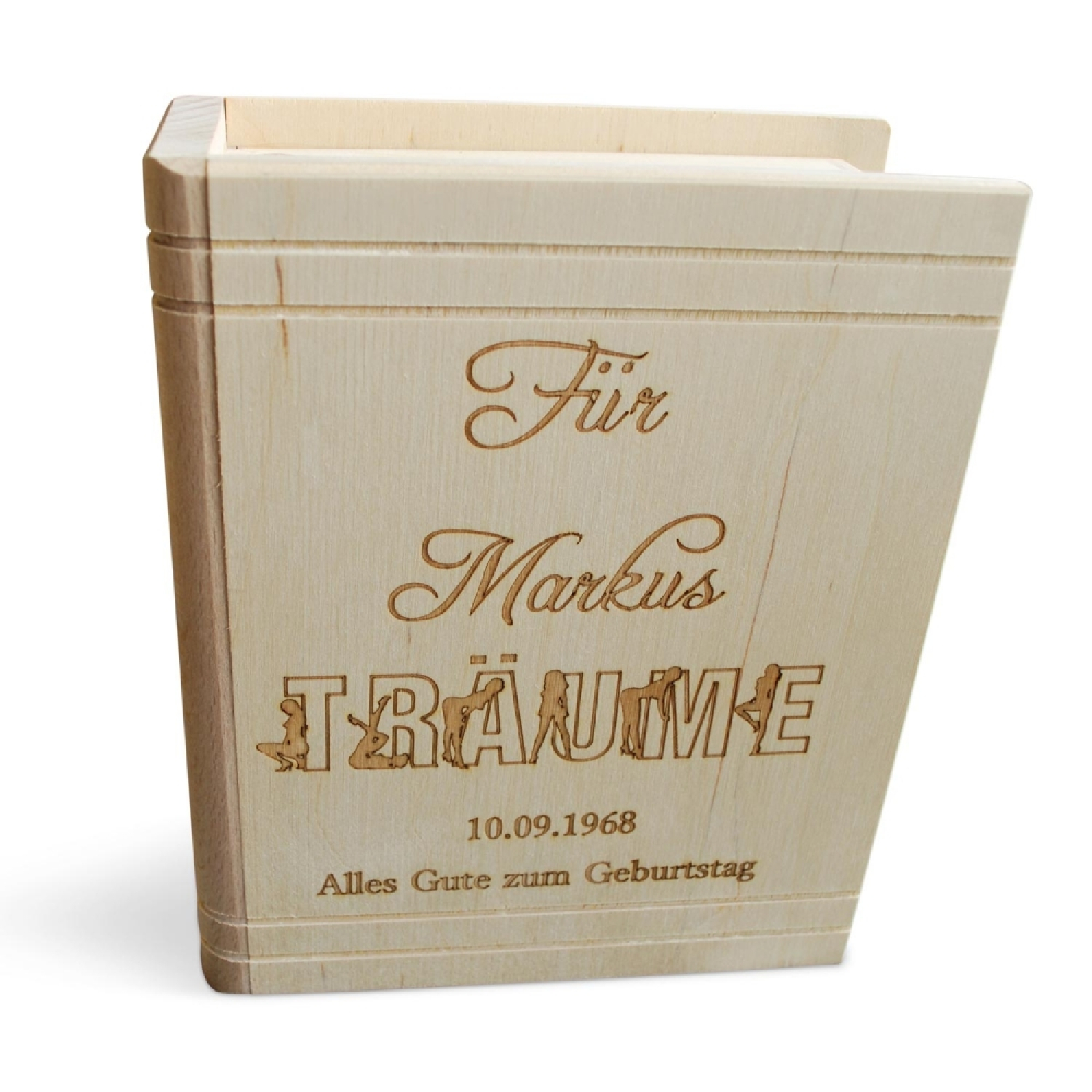 Sparbuch SEXY für Männer - Männerspardose aus Holz