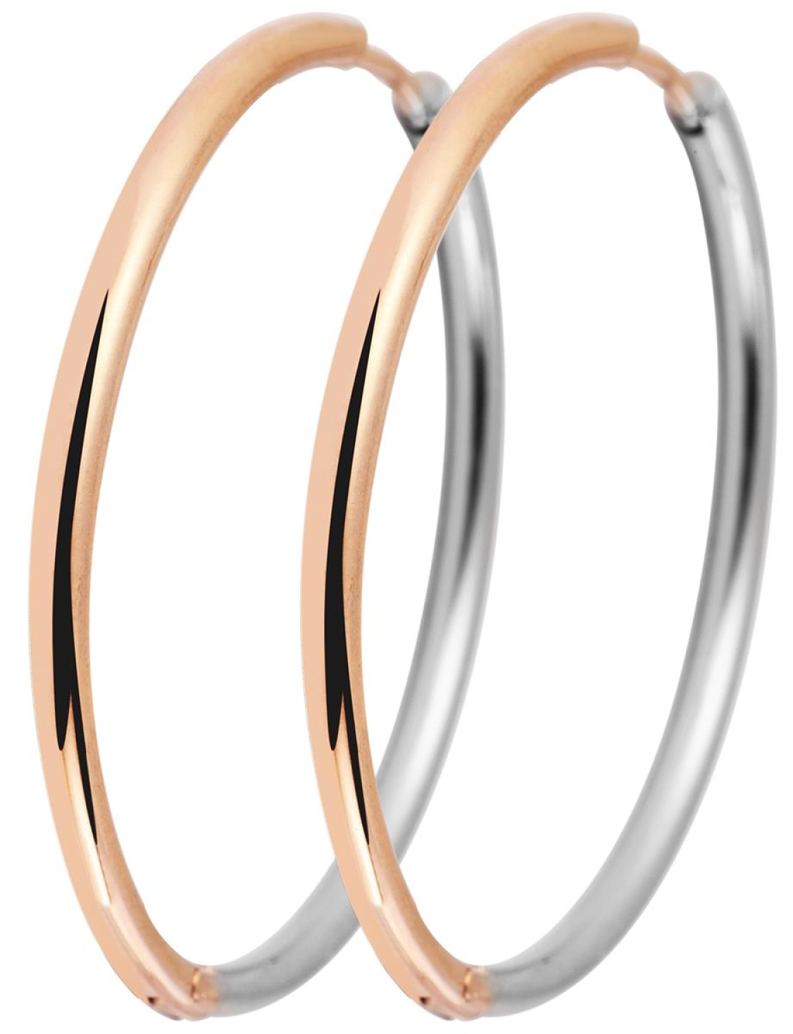 Edelstahl Creolen Bicolor Ø 25 mm