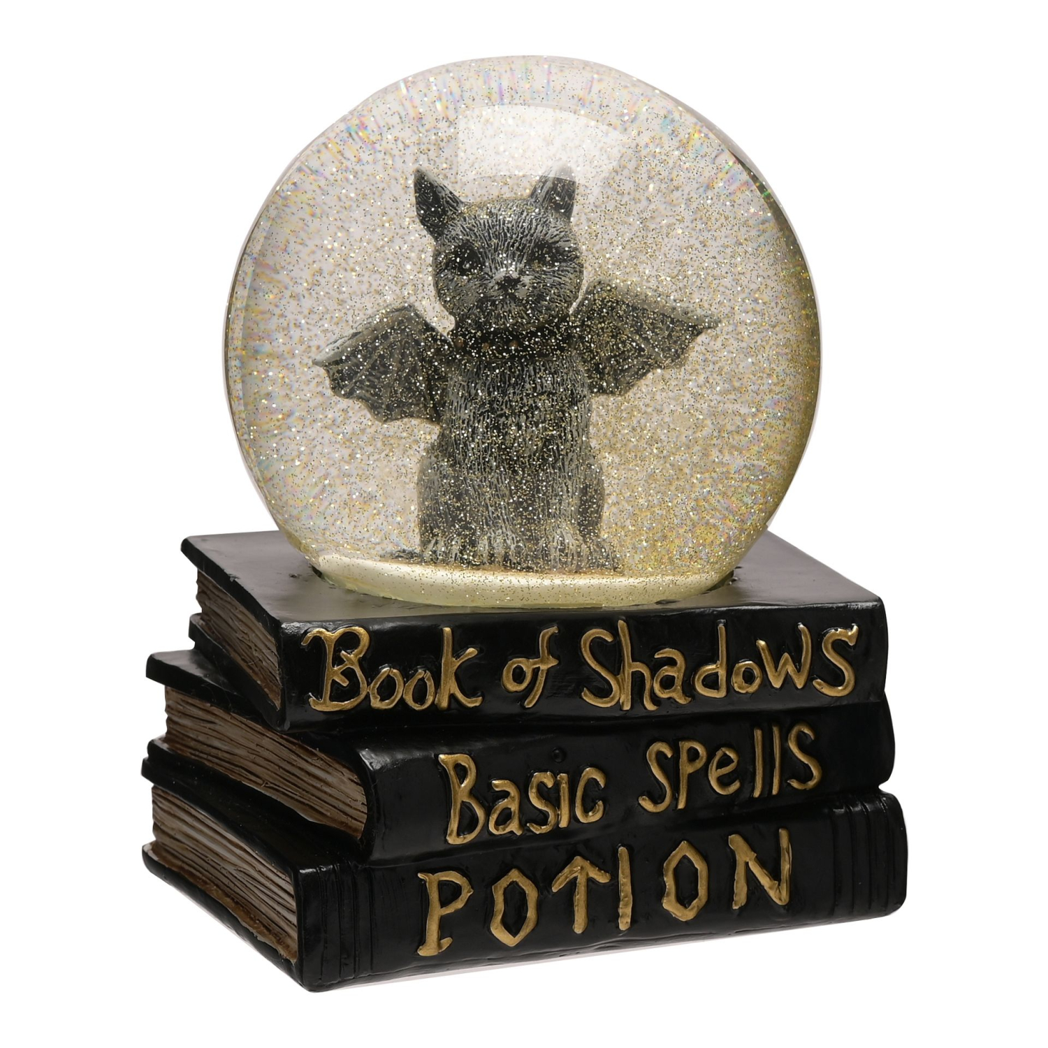 Schneekugel Harry Potter - Fledermauskatze mit Goldglitter