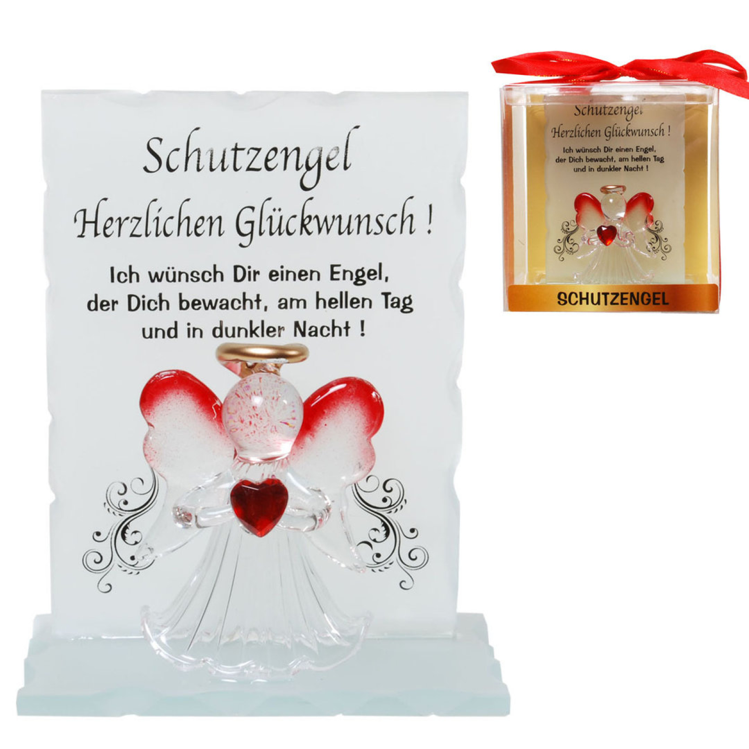 Der schöne Kristall Schutzengel Glückwunsch