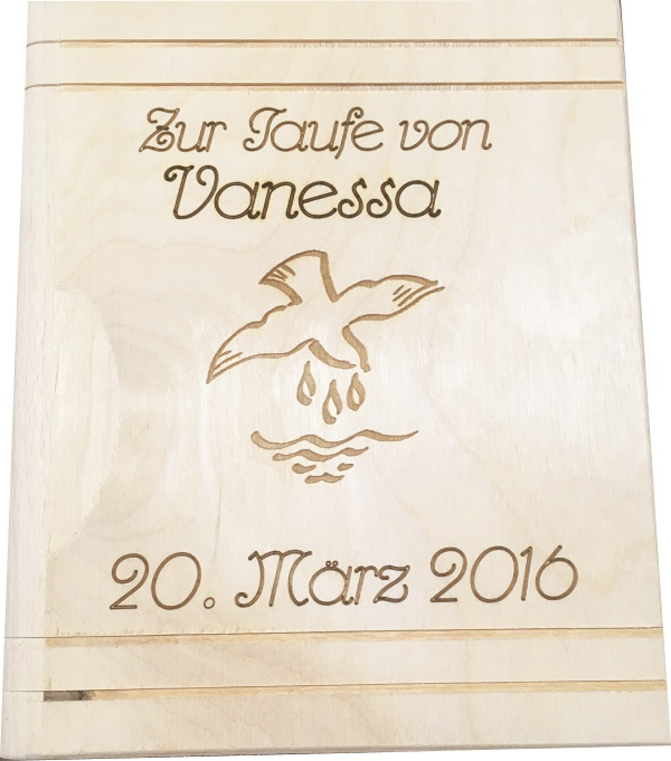 Sparbuch zur Taufe inkl. Gravur und Taufsymbol