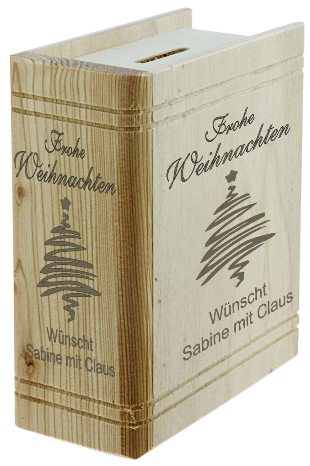 Sparbuch zur Weihnachten, X-Mas Spardose