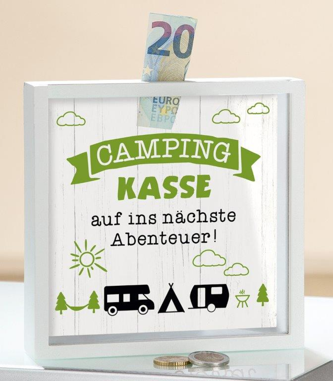 Die geniale Spardose Camping - Campingkasse