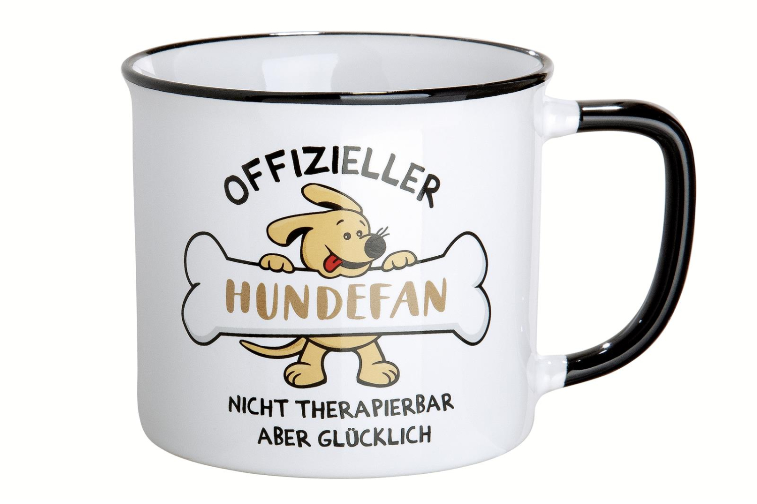 Keramiktasse Hundefan, XL Tasse für Hundeliebhaber