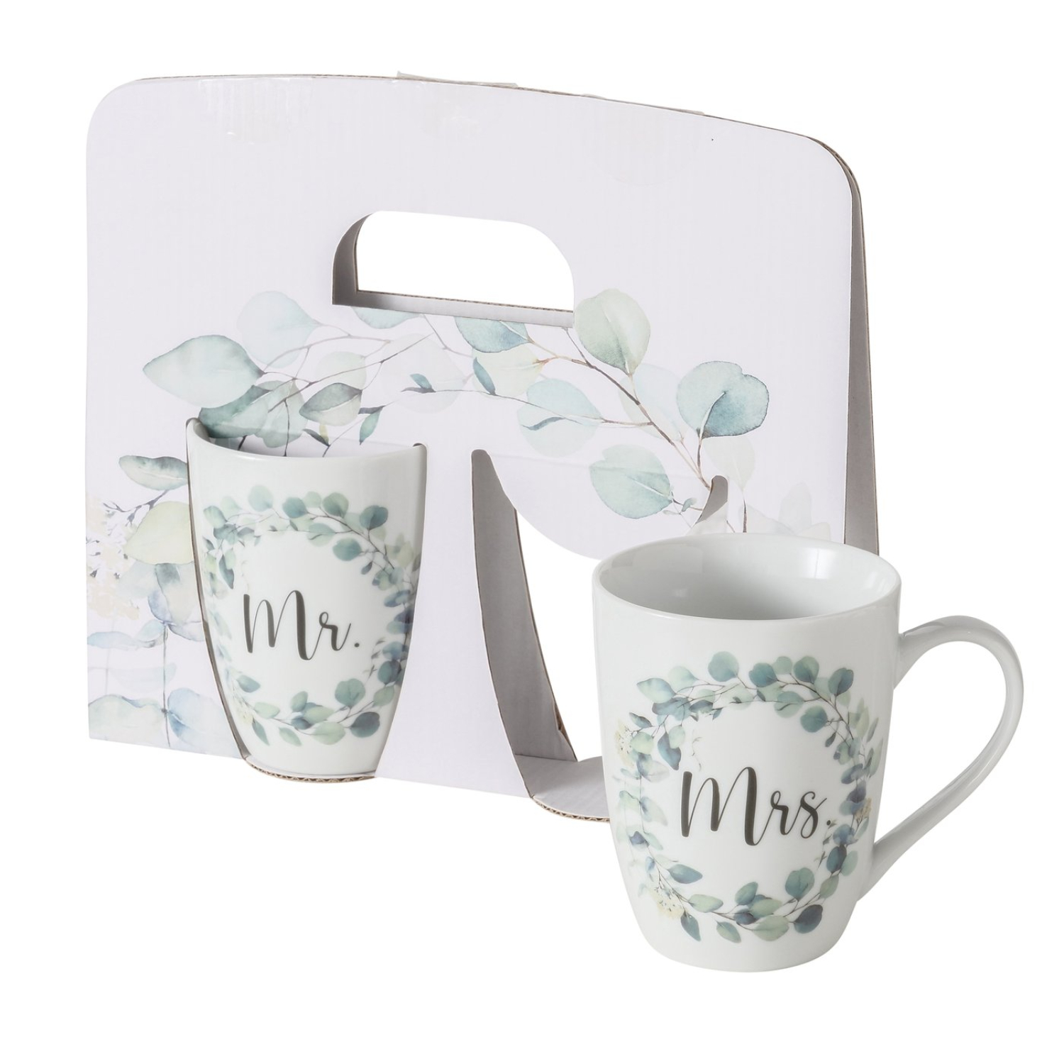 Tassen Set Eukana - Geschenkset Mr. & Mrs. - Becher Set