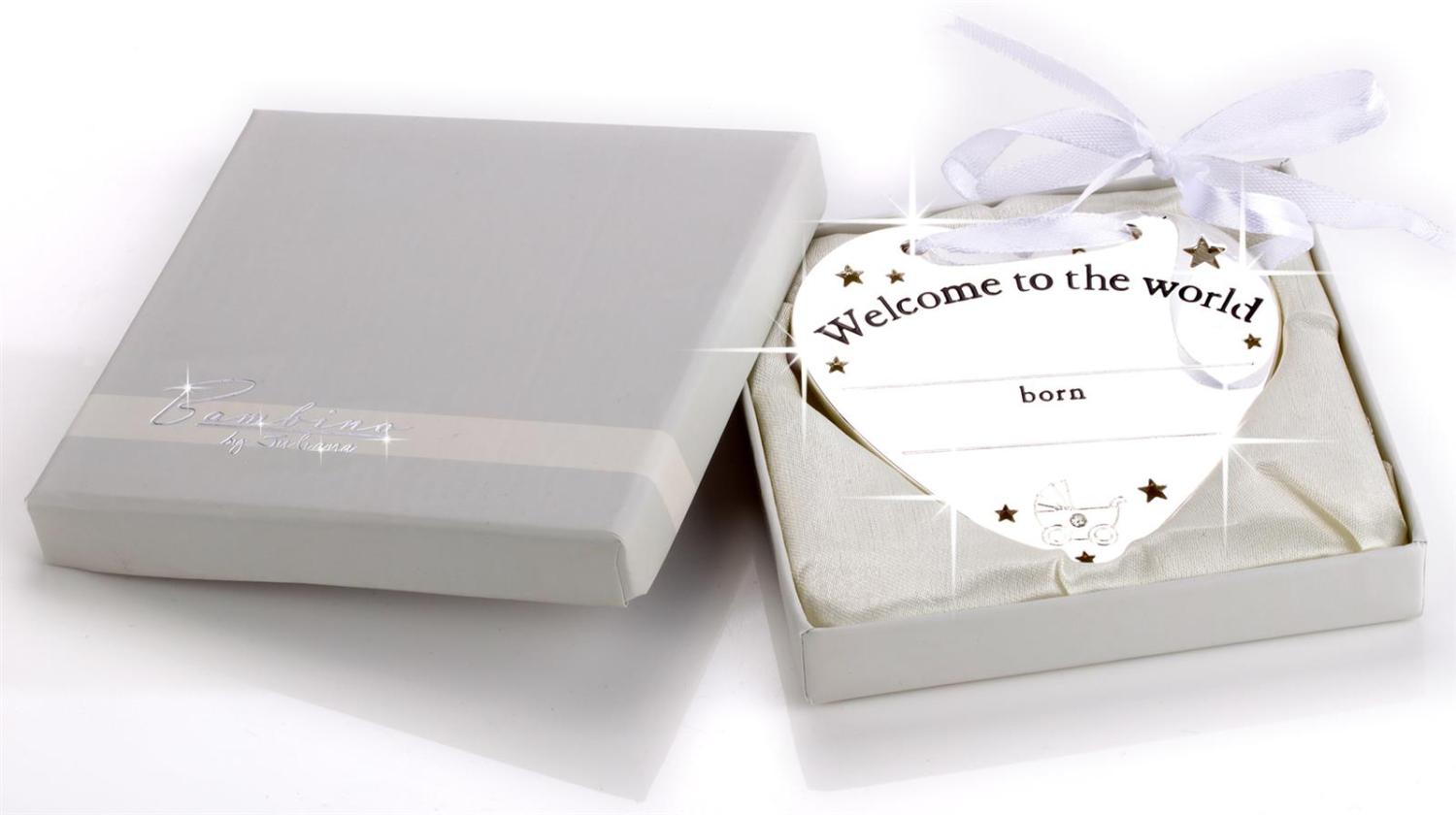 Türschild Herz mit Babydaten, Wandschild in Herzform für Babys - Welcome to the world - incl. Gravur