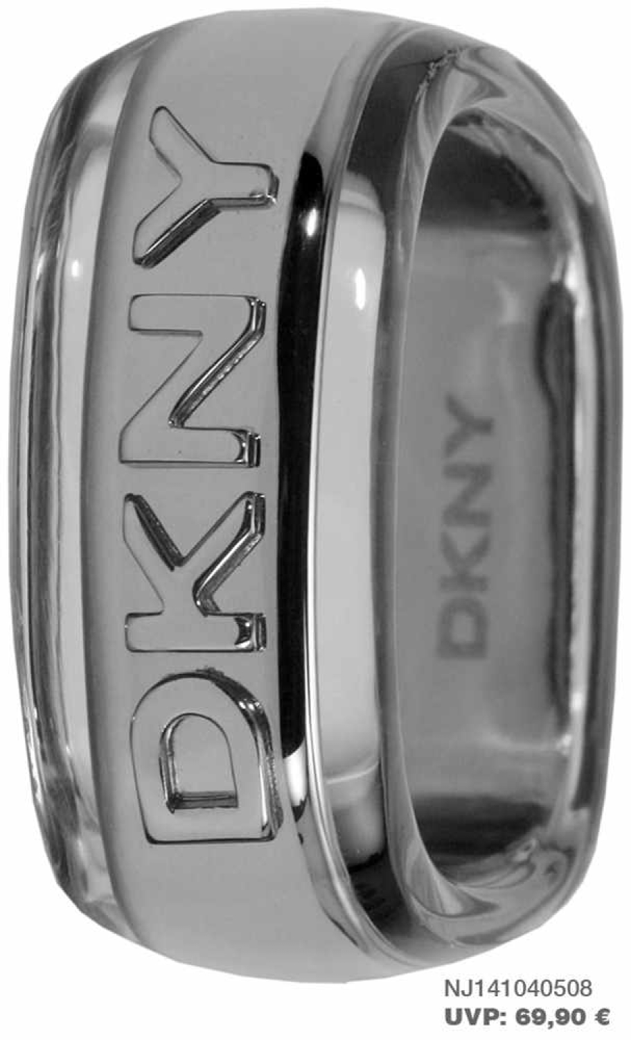 Der extravagangte DKNY-Ring Silber
