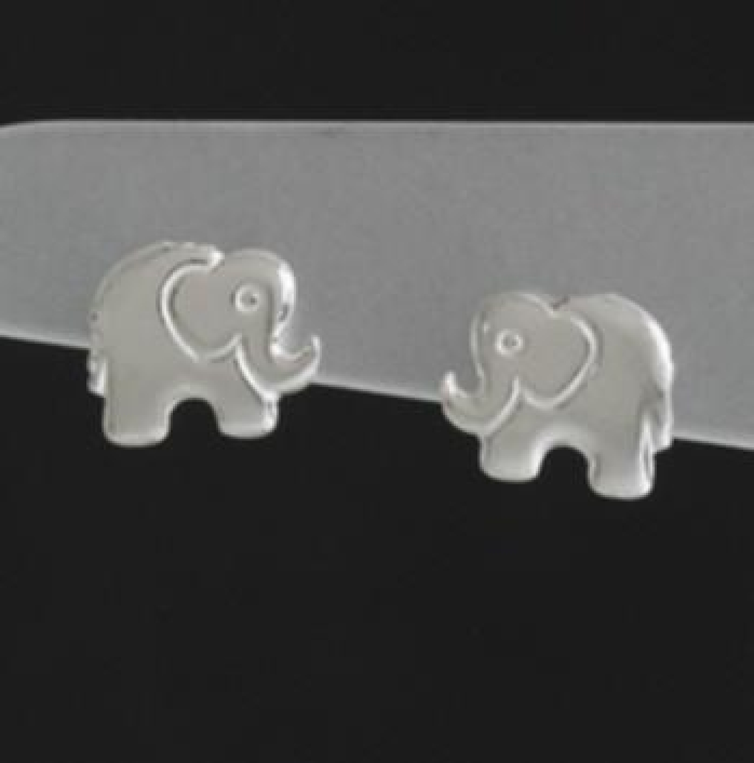 Die silbernen Elefanten Ohrstecker für Kinder -  Echt Silber 925