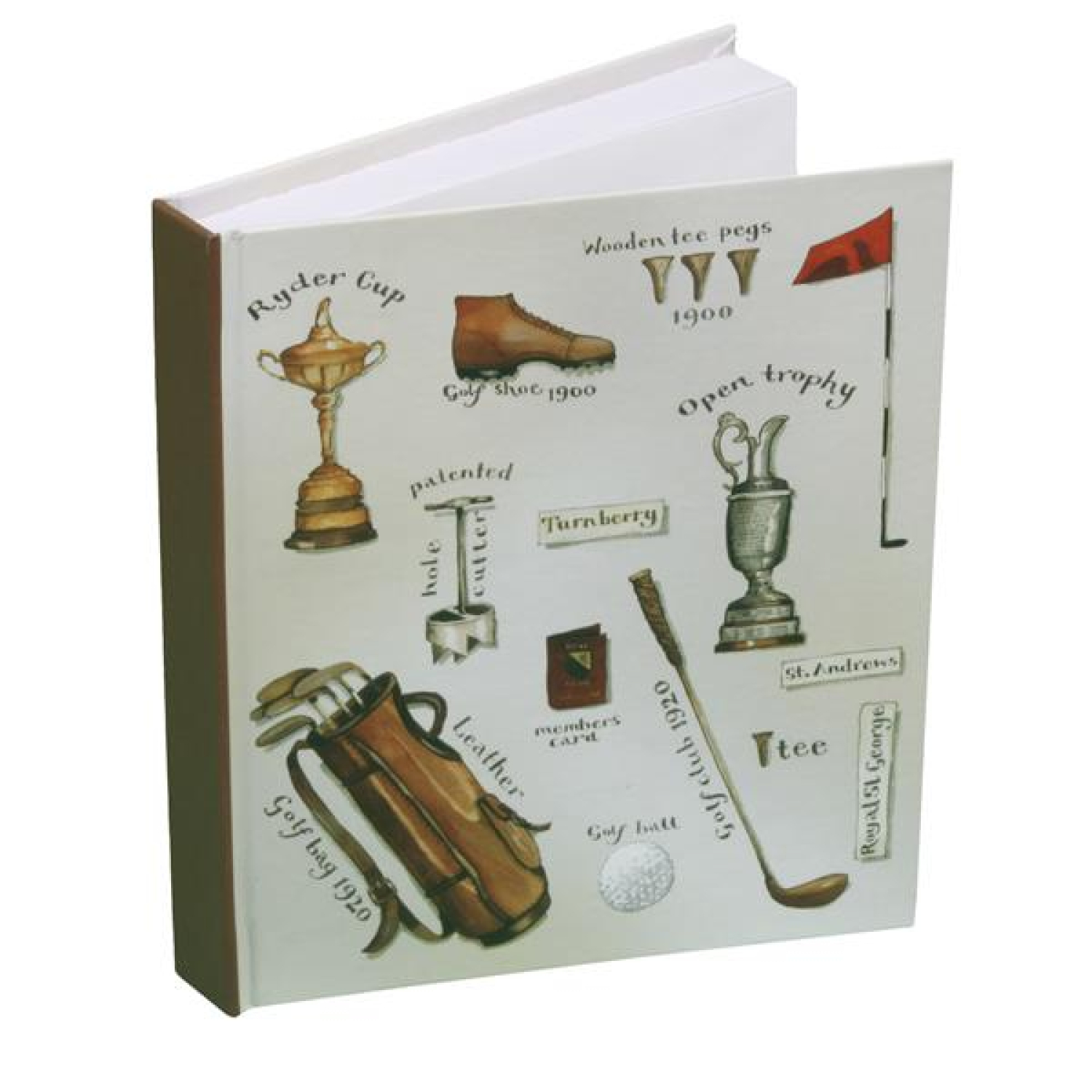 Das schöne Notizbuch mit Golfmotiven A6