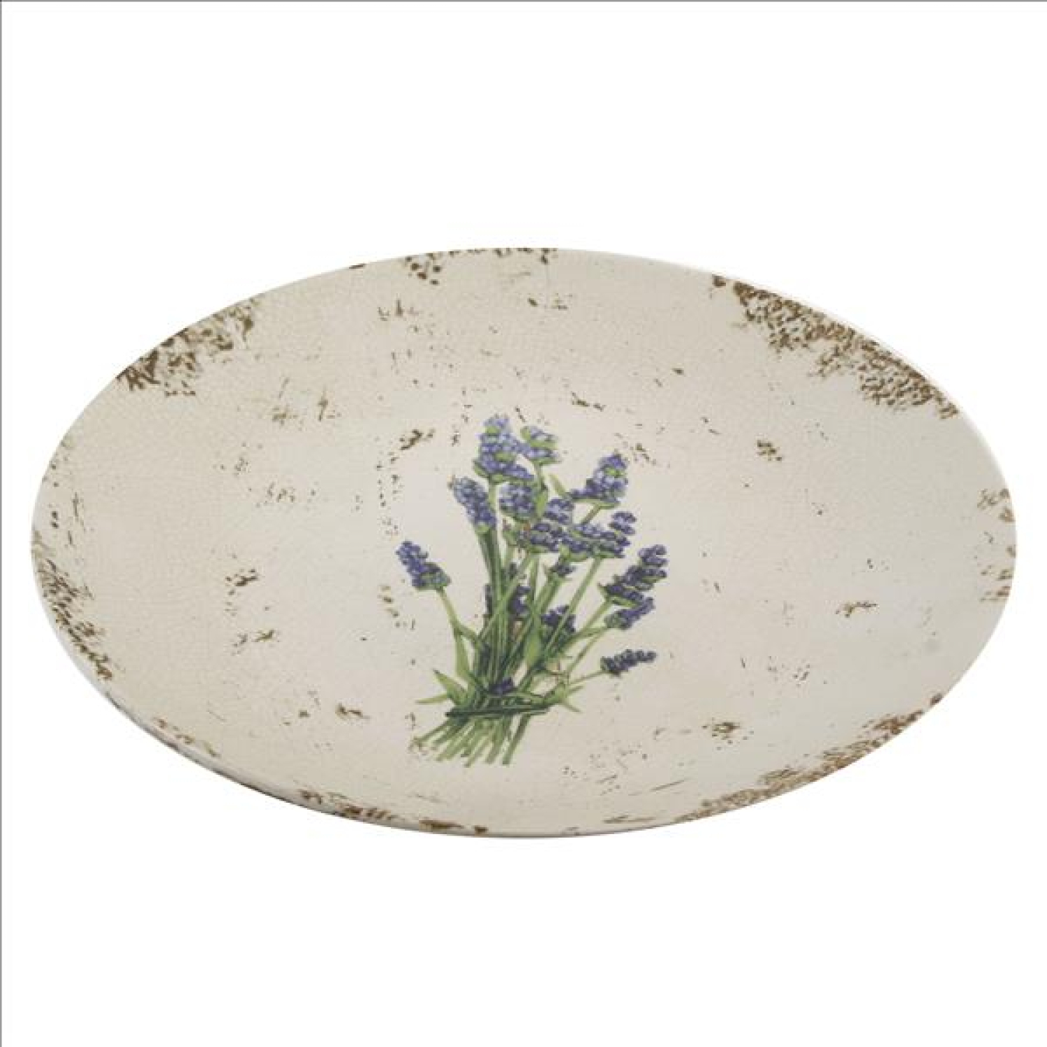 Rustikel Schale im Landhausstil mit Lavendel  Vintage Design