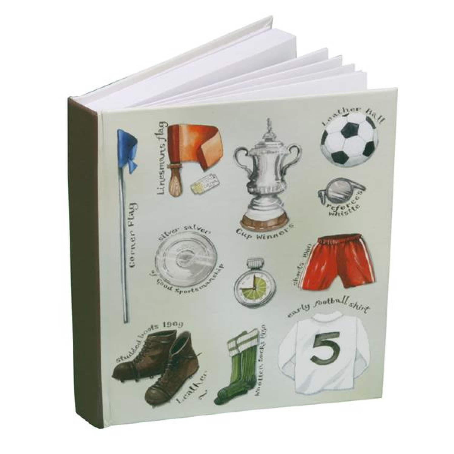 Das schöne Notizbuch mit Fußballmotiven A6