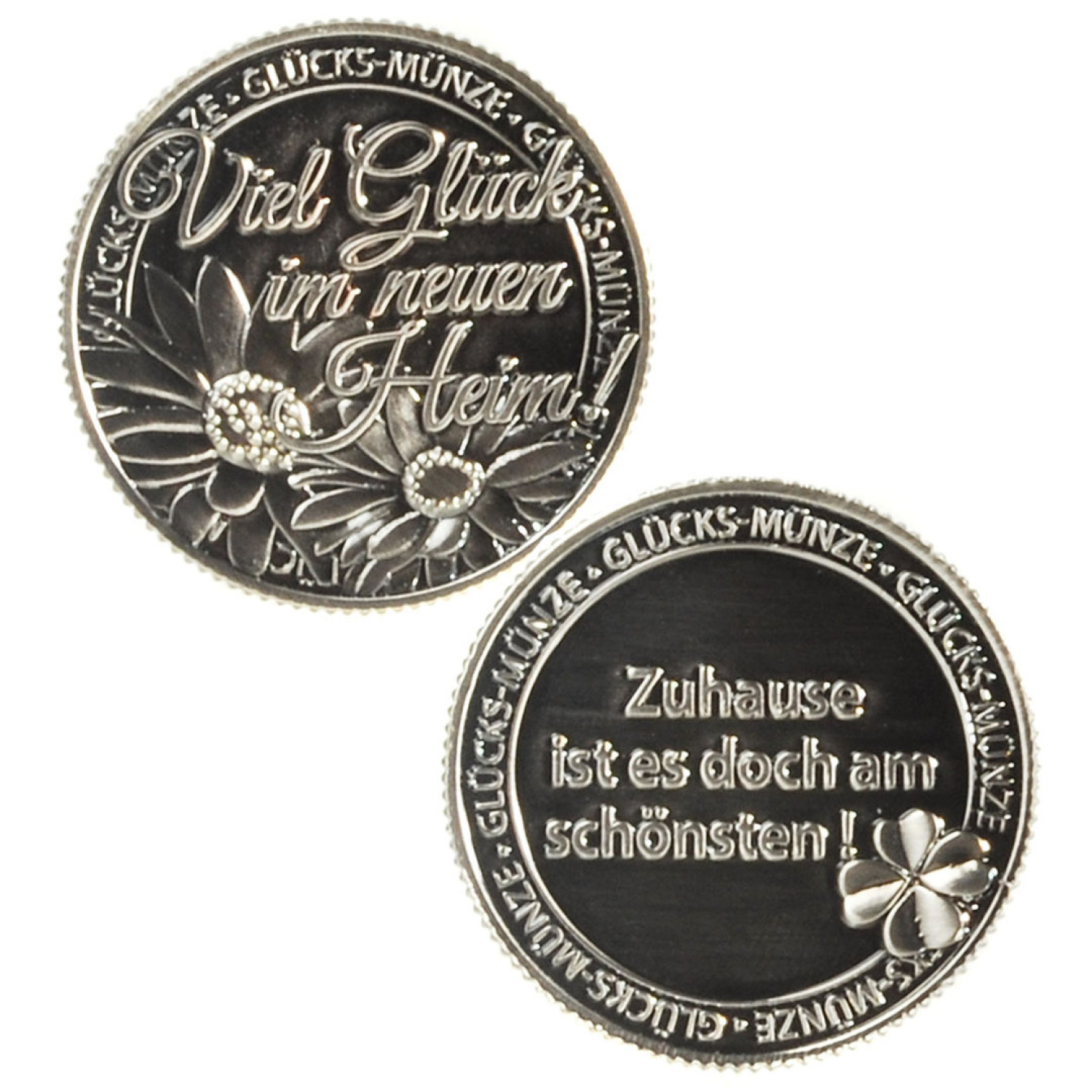 Die Glücksmünze für das neue Heim - Zuhause ist es doch am Schönsten