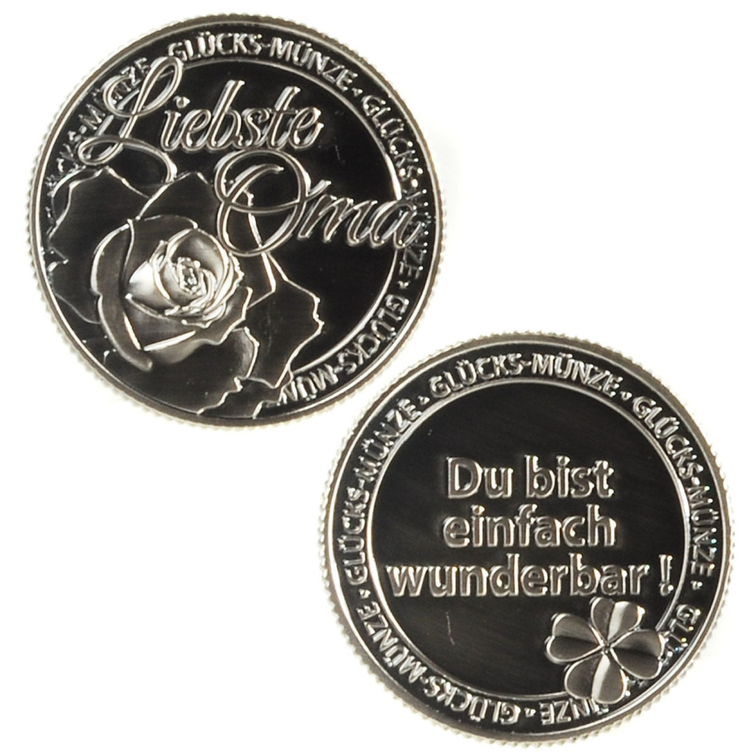 Die Glücksmünze für die Liebste Oma - Du bist einfach wunderbar
