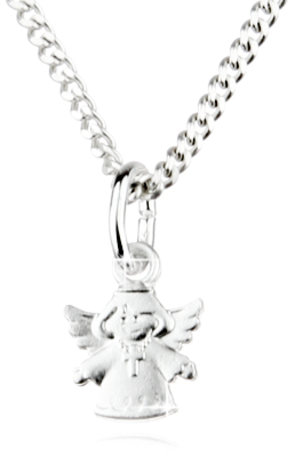 Das wunderschöne Schmuckset  für Babys und Kleinkinder - Schutzengel mit kleinem Kreuz und Kette - Echt Silber 925 -