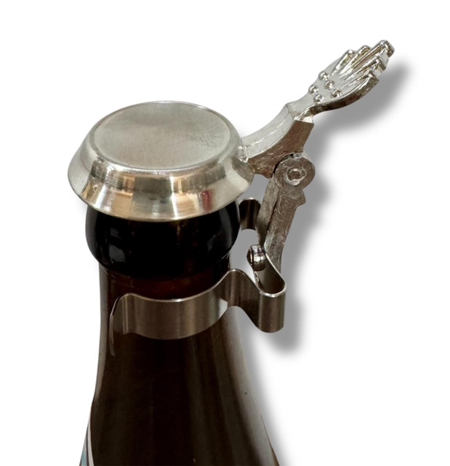 Bierflaschenverschluß flach - Zinndeckel - Gravurfähig